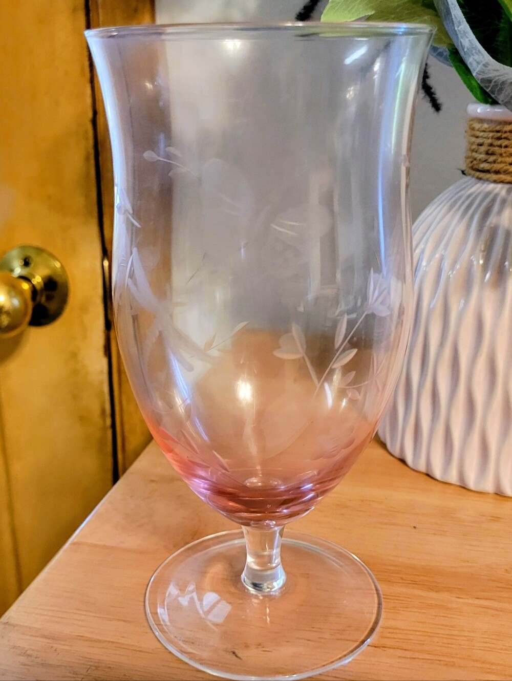 Lenox Vintage Butterfly Meadow Etched Colored Ice Tea Glasses Set Of 4, 18 Oz. - Picture 9 of 16